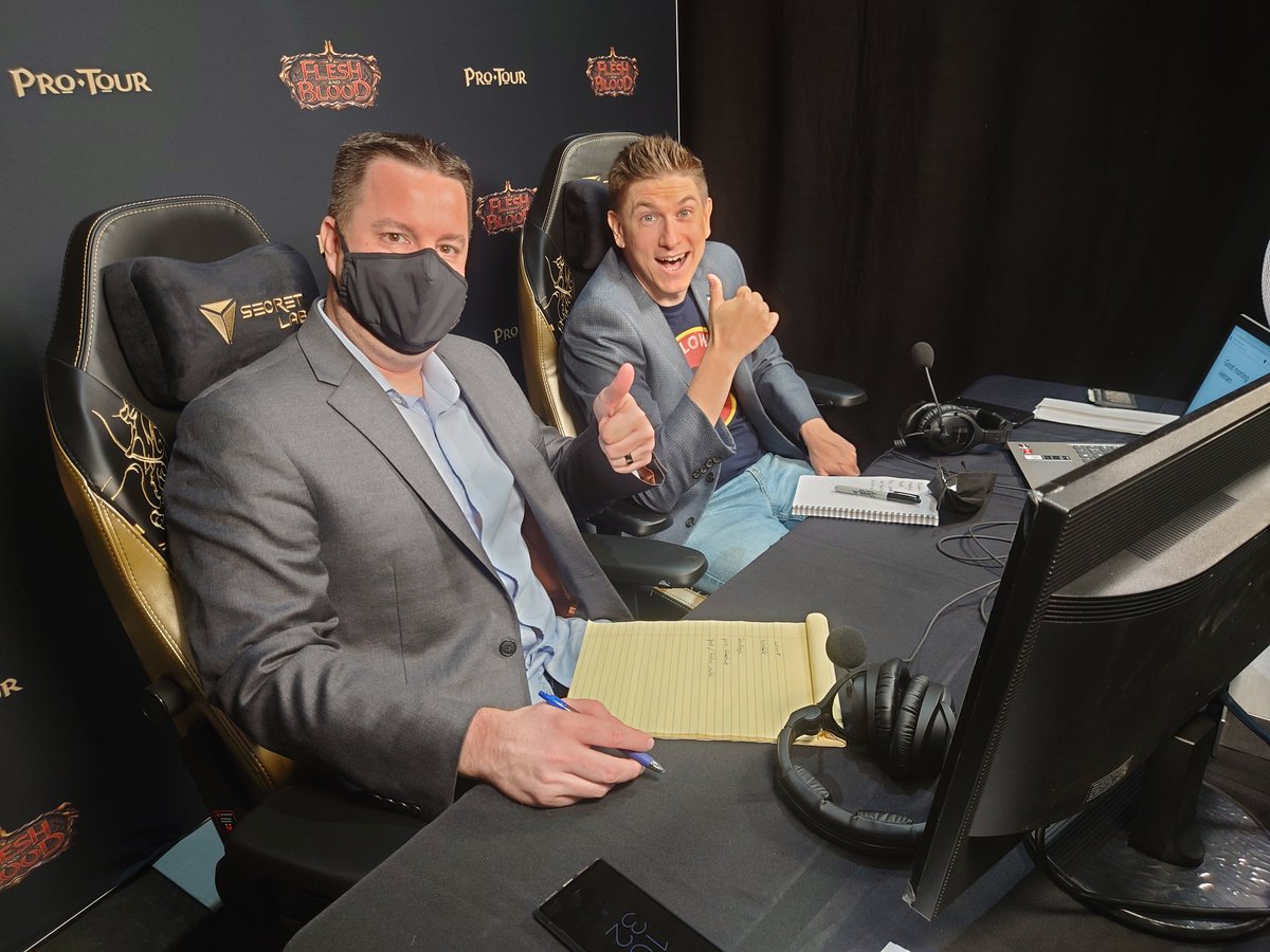 Emma_Saffi's tweet photo. Been working on #fabprotour stream production all weekend and it's been such a rush to work with these amazing casters, judges, guests and players to bring a sick show to the FaB community.
Special thanks to @33Fraise33 & @LimitlessConnor who joined me in #teamproduction https://t.co/EzmyDGb3KO