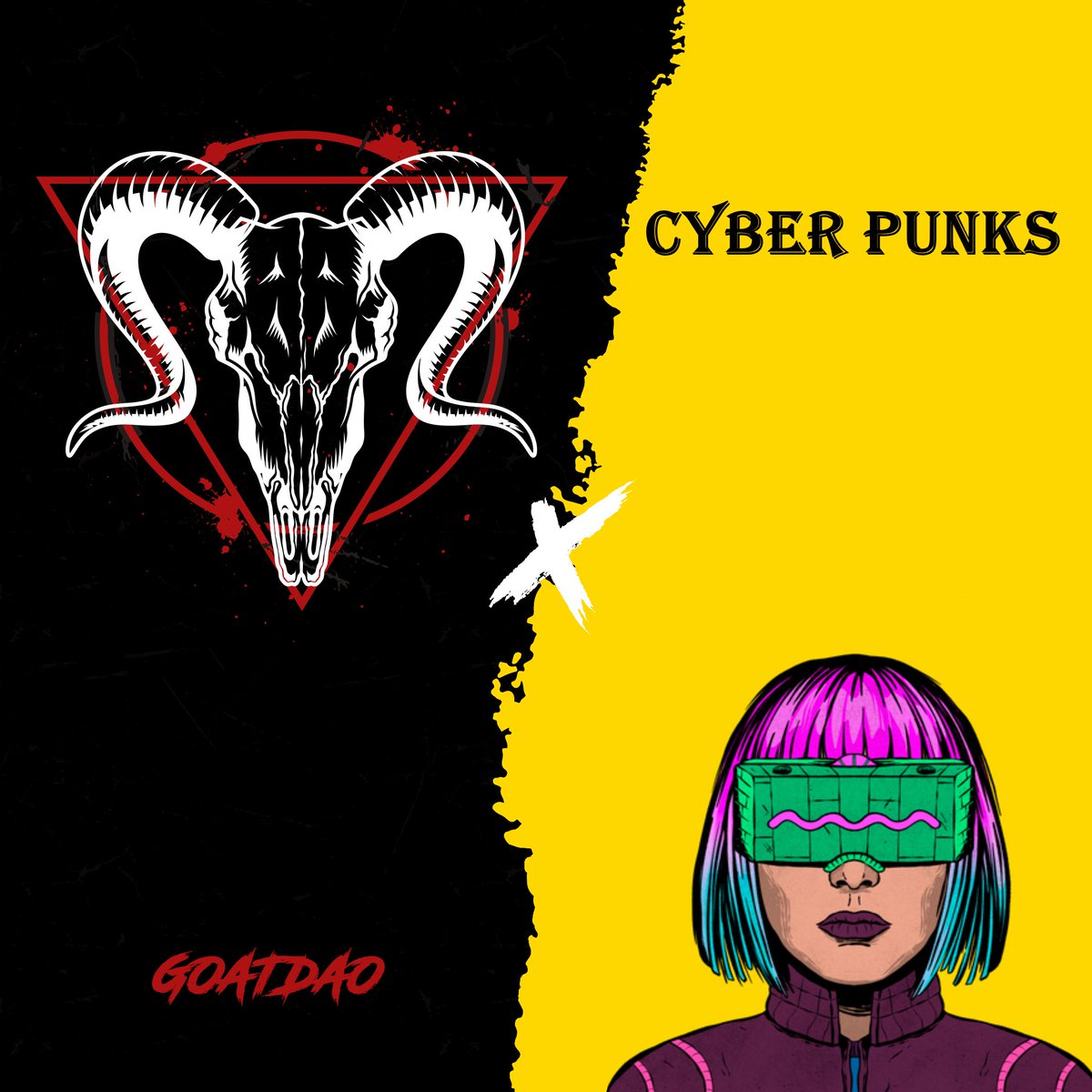 We_GoatDao's tweet photo. We are happy to announce that we are collaborating with @CyberPunksNFT_ 🦾

GOAT DAO ALPHA DISCORD SERVER🎉

 6 Hour Invite Only :https://t.co/2uGqhTR6XR ⏳

#GOATDAO https://t.co/MkeHEKiiLT