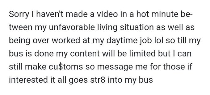 Sorry my page has been a bit quiet ill be posting when i.can just not getting alot of opportunities rn