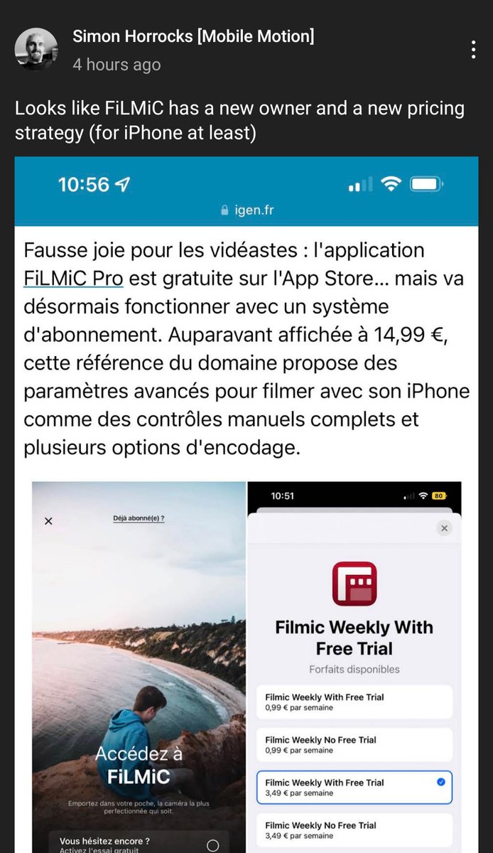@FiLMiCPro is this a sign of things to come? Are we going to be forced into a subscription? 🤔