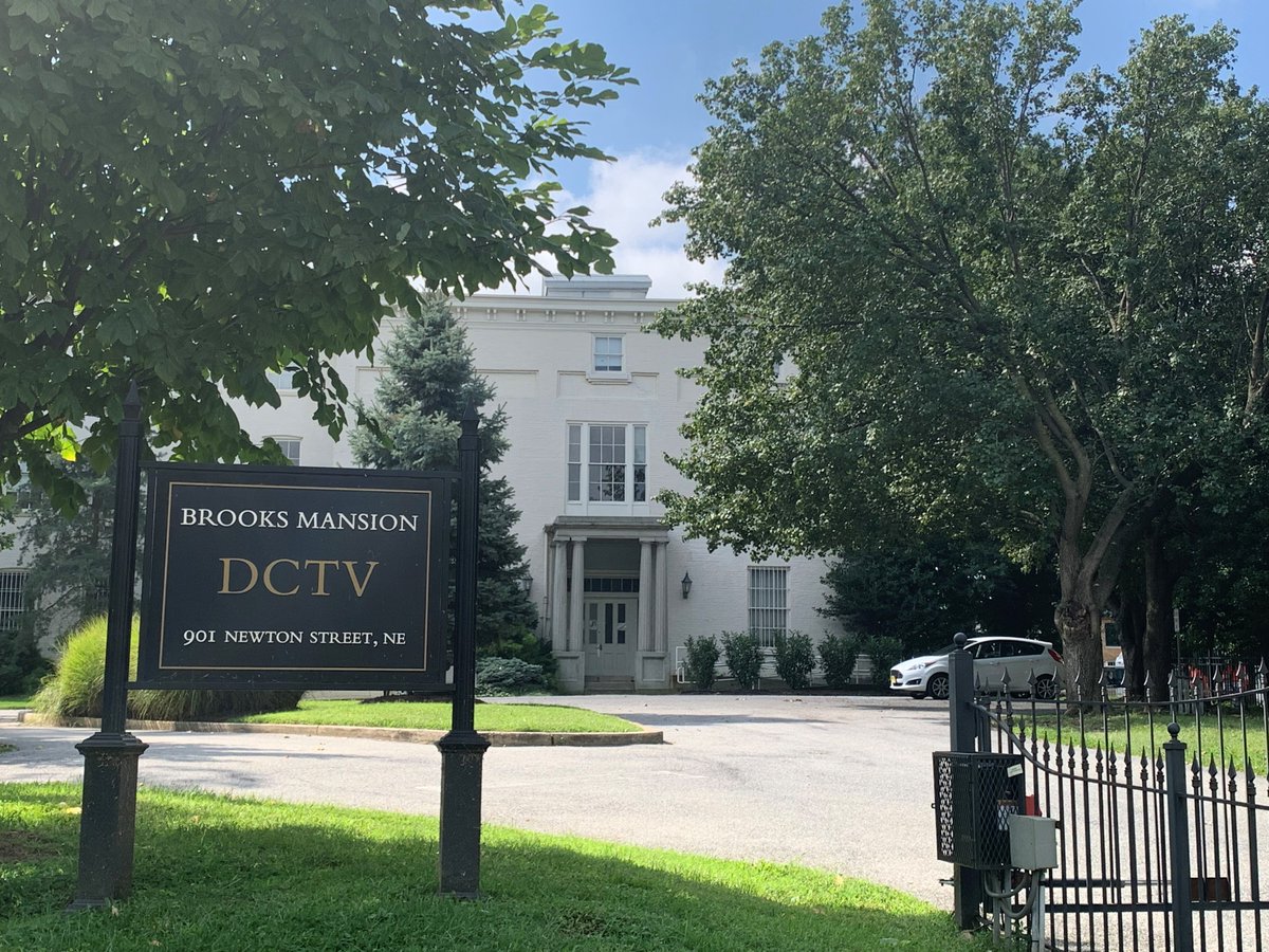 AlanSInouye's tweet photo. My walk today: DCTV (Brooks Mansion); bus stop benches near N. Capitol St. and Michigan Ave.; Saint Vincent de Paul chapel, Catholic University of America; and Millennium North residence hall, Catholic University of America. @YourDCTV #BusStopBench https://t.co/e7ofMCXkEf