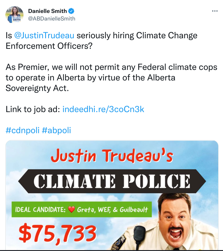 maxfawcett's tweet photo. But then, @ABDanielleSmith decided to give it oxygen. And when the probable next premier of Alberta is sharing nonsense like this, that's when it becomes a real problem. https://t.co/zlaRWUaHPT
