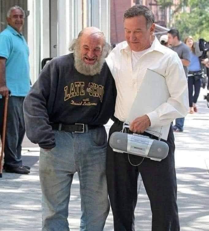 For every movie Robin Williams made, he asked the production company to hire at least 10 homeless people. 

During his career, he helped ~1520 homeless people.

Legend 🙏