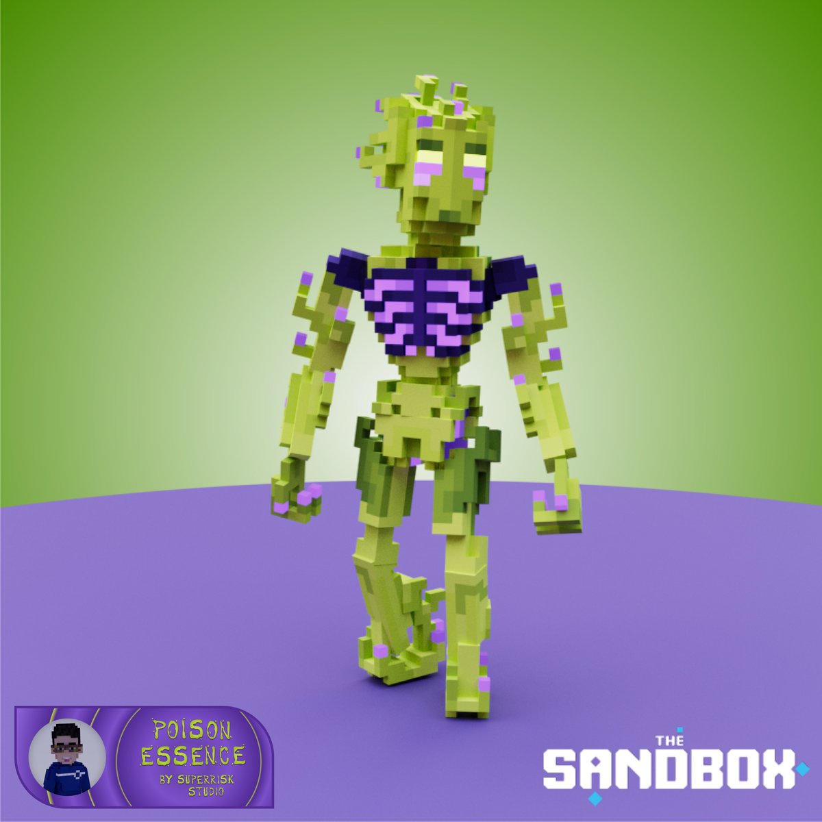 s_superrisk's tweet photo. Toxic Ranger ๐ค
The fifth asset of Poison Essence collection.
More details about my work in a few hours on Instagram at Superrisk_Studio (check in bio๐)
#poisonessence
#superriskstudio
#NFTCommunity
#SandFam
#voxelart
@TheSandboxGame https://t.co/0T1csihiz4