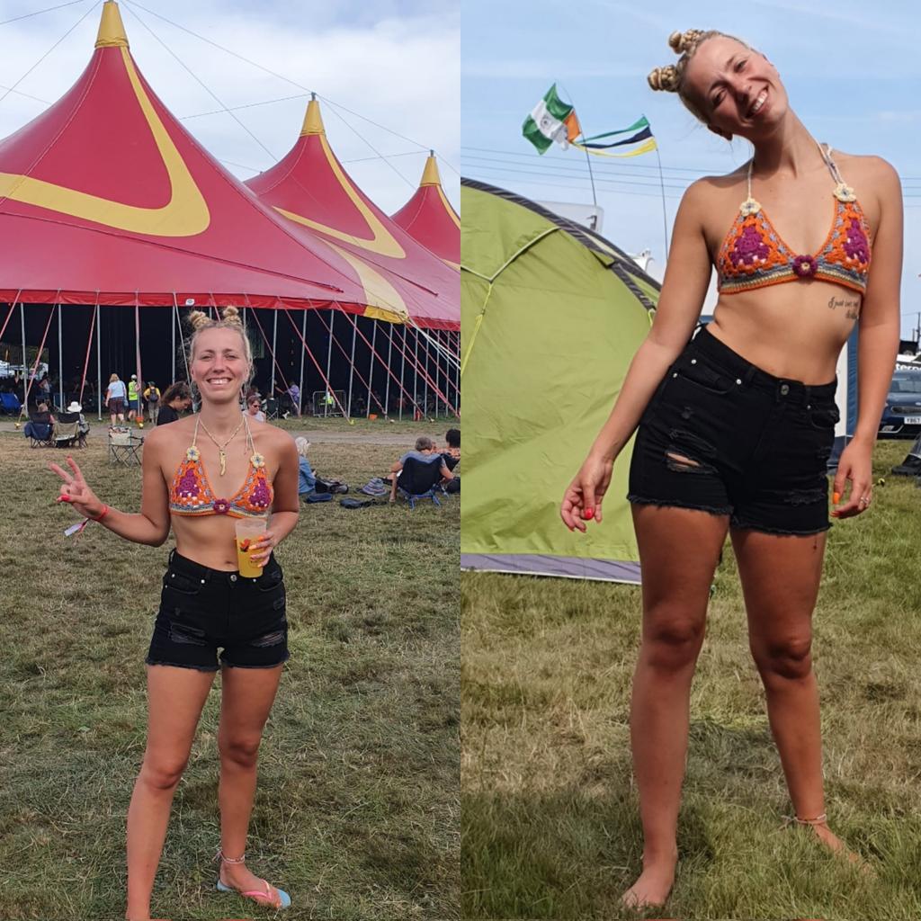 ButtonburyCraft's tweet photo. Great photo of beautiful Alex at @shrewsburyfolk wearing her #Buttonbury #crocheted top #handmadewithlove #unique https://t.co/ch2k7Jj2RS