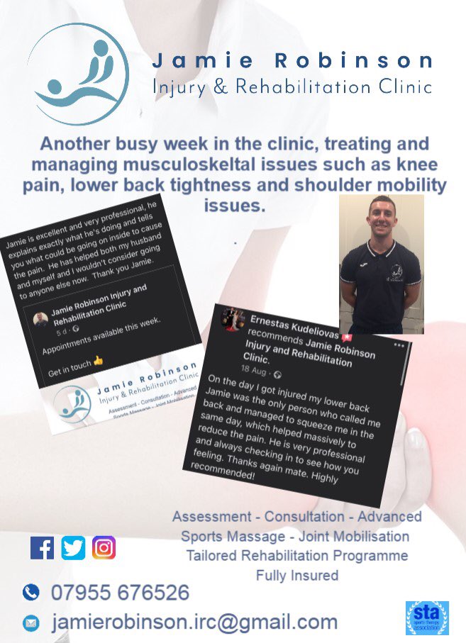 Roll on next week in the clinic 💪#sporstherapist #rehabilitation