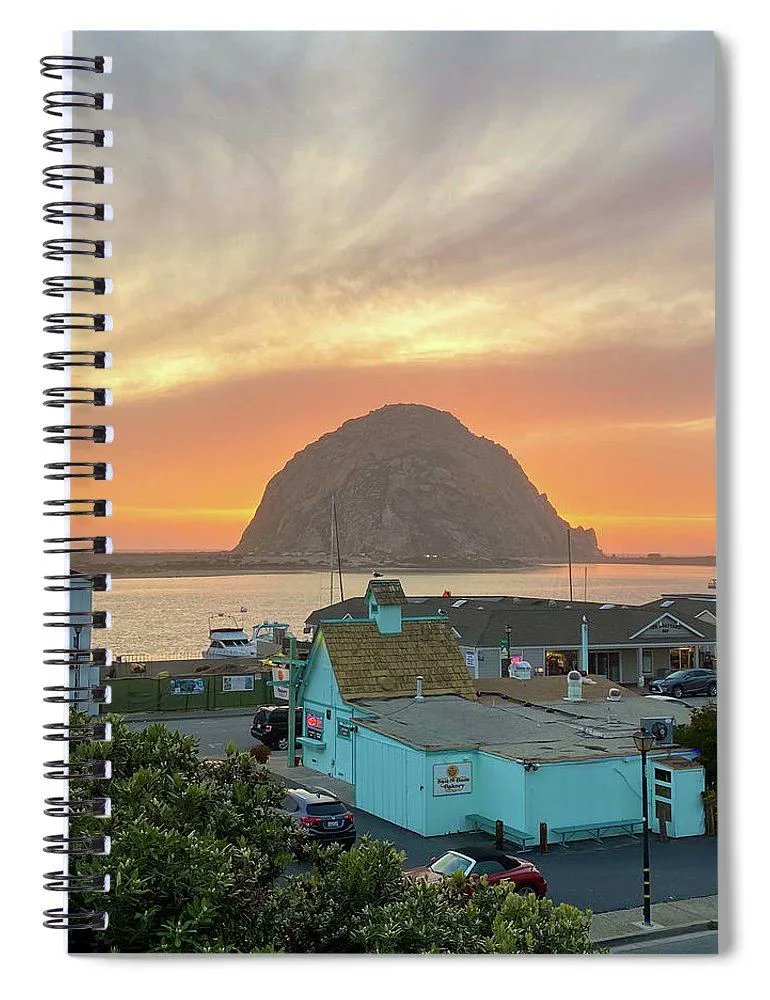Spiral Notebook | Morro Bay Sunset
GET IT: buff.ly/3dNaaDR  
#BuyIntoArt #Sunset #sunsetphotography #morrobay #morrorock #centralcoast #notebook #Giftideas