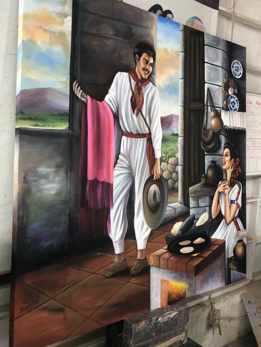 chriss_mane's tweet photo. One Of my First Paintings "El Regalo" Reproduction of the work of Jesus Helguera.

#ChristianMoyaNY #christianmoyaart 
#jesushelguera #arte #mexicanartist #artistamexicano #mexicanartwork #mexicoart #artmexico #mexicanart #pinturamexicana #mexicanfolkart #professionalartist https://t.co/olgEyCjAKP