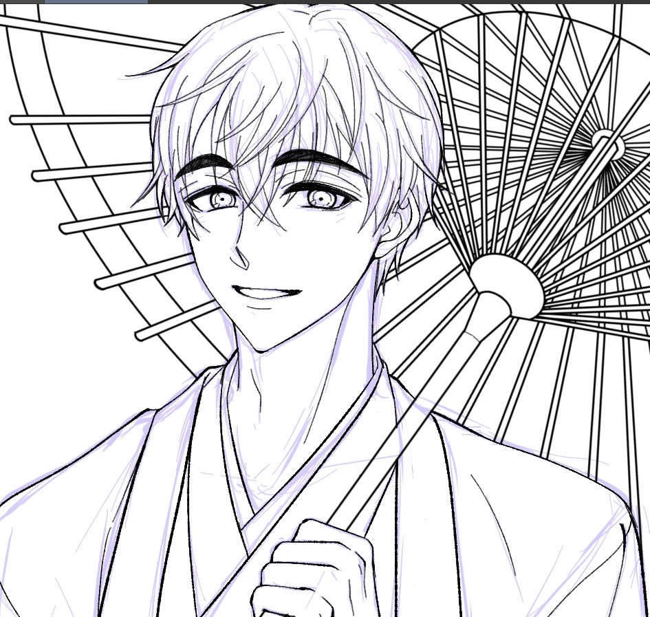 鈴木圭佑描いたらなんか最近描いてなかったせいか顔が違う気がする 