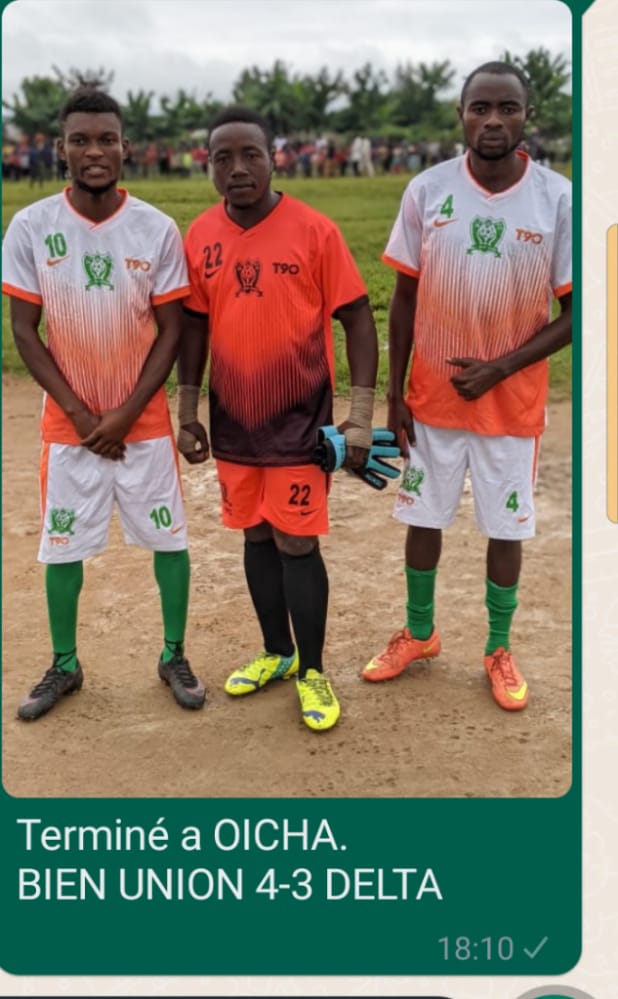 Greatdreamdrc's tweet photo. #RDC_SPORT
#Mambasa
Tournoi de la Paix.
Stade Tata Mirindi
FC AMANI 4-0 RCM
Le Fc Amani remporte le trophée de la finale.
#BUTEMBO
US SOCOZAKI 2-0 AS Étoile de BUTEMBO
(Doublé de Moustique)
#Mabalako
TP Mirage 3-2 AS Byalos de cantine
#Oïcha
AS BENI UNION 4-3 DELTA FORCE https://t.co/Tv8St4kcR4