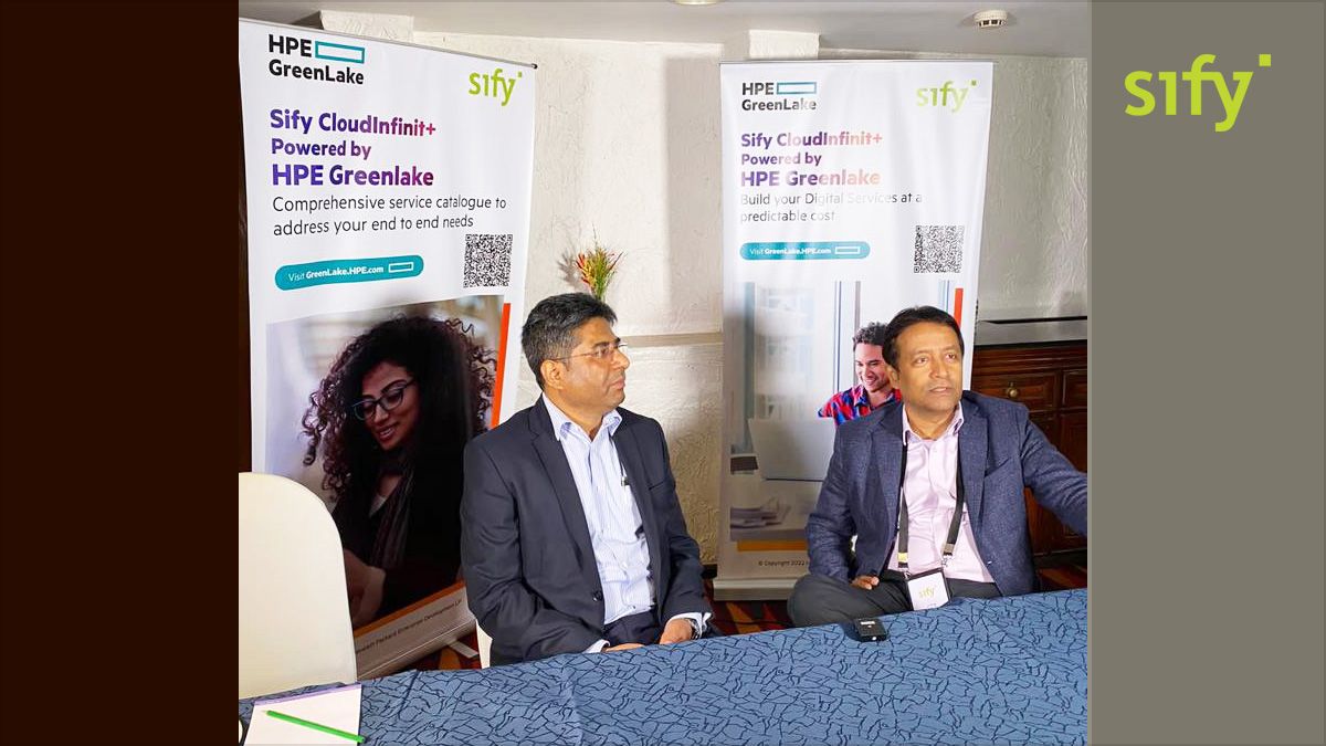 sifytech's tweet photo. As a keynote speaker at the 23rd @cioandleader conference, Kamal Nath, CEO, @sifytech, and Nilotpal Kumar Dutta, Director of GreenLake Cloud Services, @HPE_IN, talked about recalibrating your cloud strategy.
#cloudatcore #CIOAnnualConference #23rdCIOandLeaderConference #cio https://t.co/RyUoclu6jn