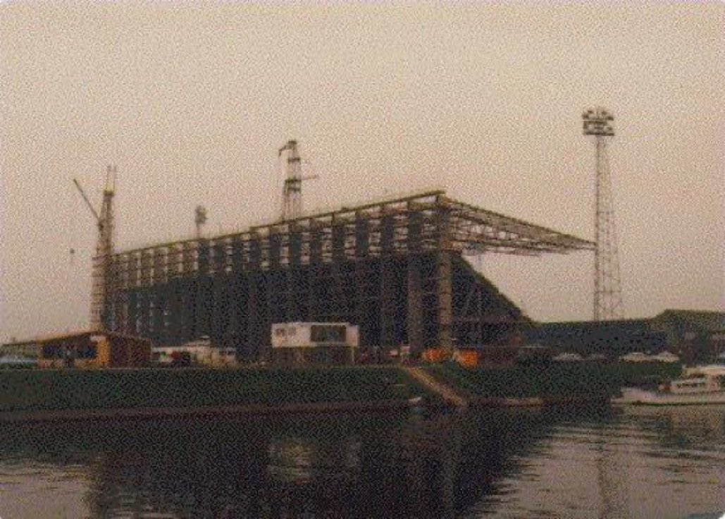 The Brian Clough Stand under construction at Nottingham Forest’s City Ground #NFFC #NottinghamForest