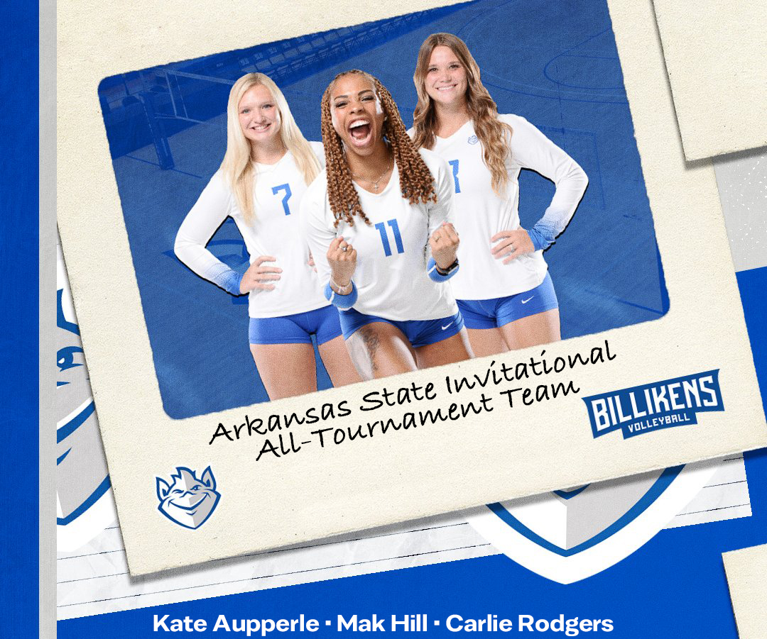 SLU_Volleyball's tweet photo. 3⃣ #Billikens earned a spot on the Arkansas State Invitational All-Tournament Team!

Congrats to Mak Hill, Kate Aupperle and Carlie Rodgers! https://t.co/CTywKSJf41