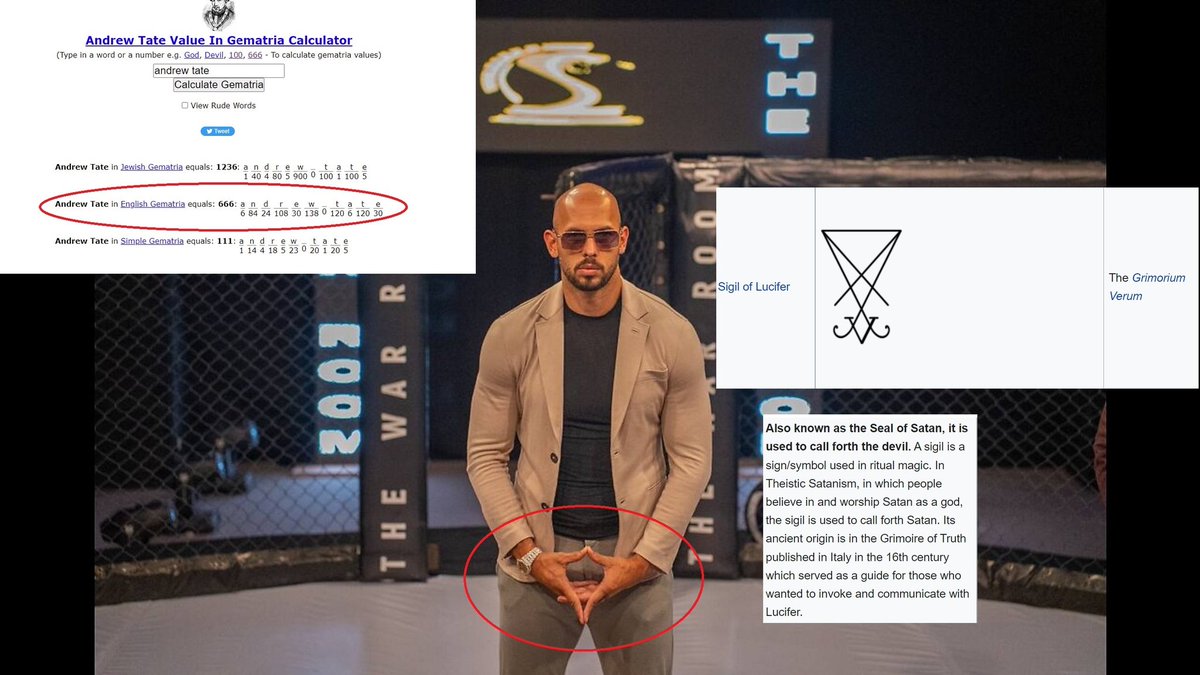 2Corinthians.11:14 And no wonder: for Satan himself transformeth himself into an angel of light.     Andrew tate is false christ