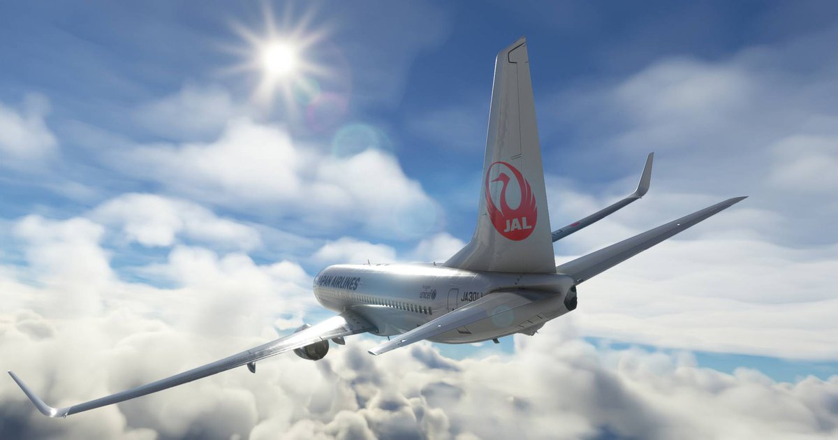 JapanAirVirtual's tweet photo. 青空と晴れの日！ ☀️🌤️
Blue skies and sunny days! 

#JALV #japanairvirtual #JALVirtual #Japanairlinesvirtual #Boeing #Japan #Tokyo #Osaka #Airbus #fsx #msfs2020 #p3d #xp11 #flightsim #b737 #msfs https://t.co/4NnZfMzdEu