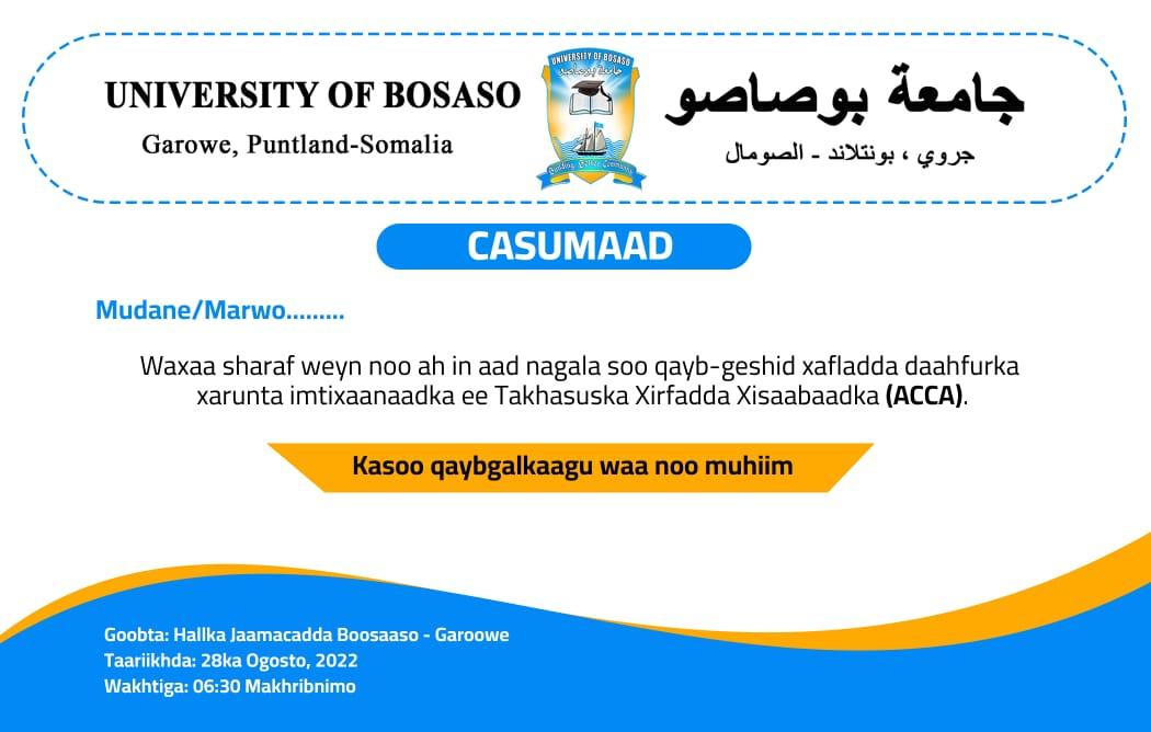 alihwarsame's tweet photo. Proudly attending tonight the official launch for #ACCA &amp; other professional qualifications exam centre @ #University of #Bosaso.
@BurhanIsmael @bashka1989
@bahjaabdirizzak https://t.co/a0HWHY5X35