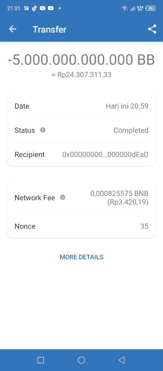 BabyBali_BSC's tweet photo. BabyBali Community Burn $BB 5T 🔥🔥🔥
We will burn regularly 🚀💫

https://t.co/gixpI3CzDb

#BabyBali #BabybaliBsc #BabyBaliArmy #Cryptocurrency #CryptoIndonesia #ethereum #btc #blockchain #bitcoin #bsc $BB #BabyBaliToken #BabyBaliGems #BabyBaliCommunity #BangkitBersamaKomunitas https://t.co/lCCYZpzvB8