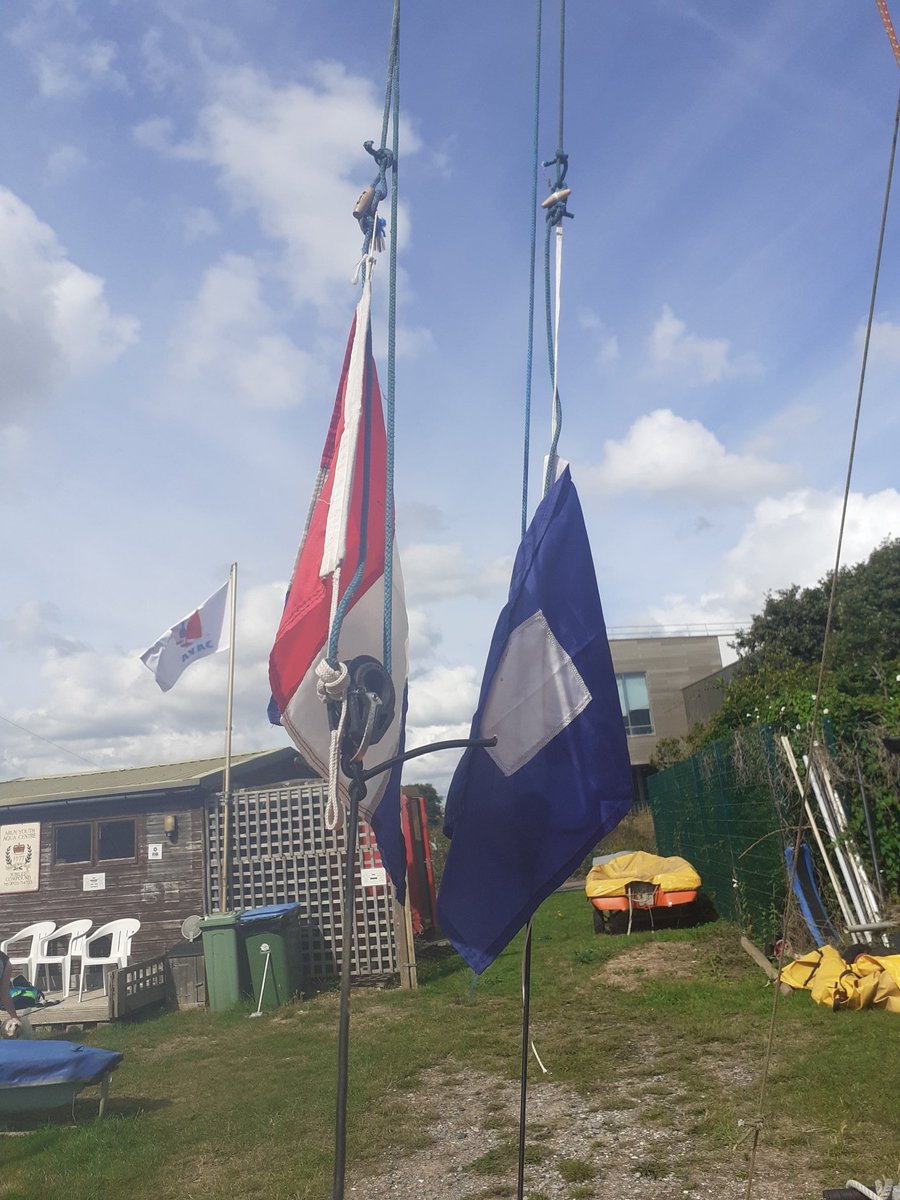 denisejharris's tweet photo. #AHPsActive #WeActiveChallenge Practising #racestarts ready for West Sussex Schools & Youth Sailing Regatta #Sailing #NeedSomeMorePractice My job was to ensure the correct flags were raised😁 and of course pulling boats up and down the beach 💪 https://t.co/jsJFm7zS8T