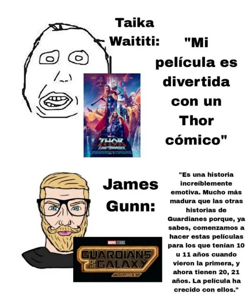 ElbuenEchoes's tweet photo. James Gunn es de los mejores directores de Marvel, él si sabe quién es su público https://t.co/j6H5pLmLE6