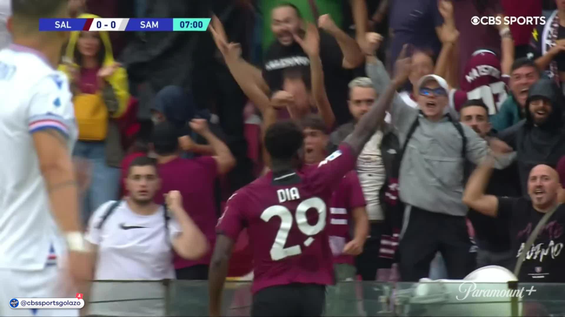 Boulaye Dia scores Salernitana's first goal of the 2022-23 Serie A season. ⚡”