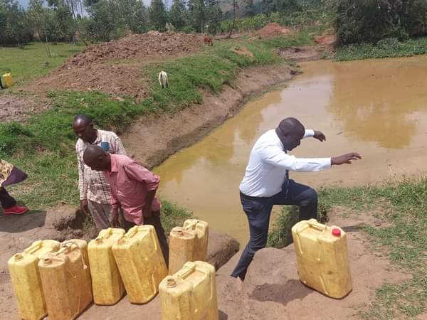 OkunuMaria's tweet photo. This is the "safe water source" where the people of lwengo fetch water for domestic Use..!!
#ExposetheJunta.. https://t.co/NFMPIDjhsR