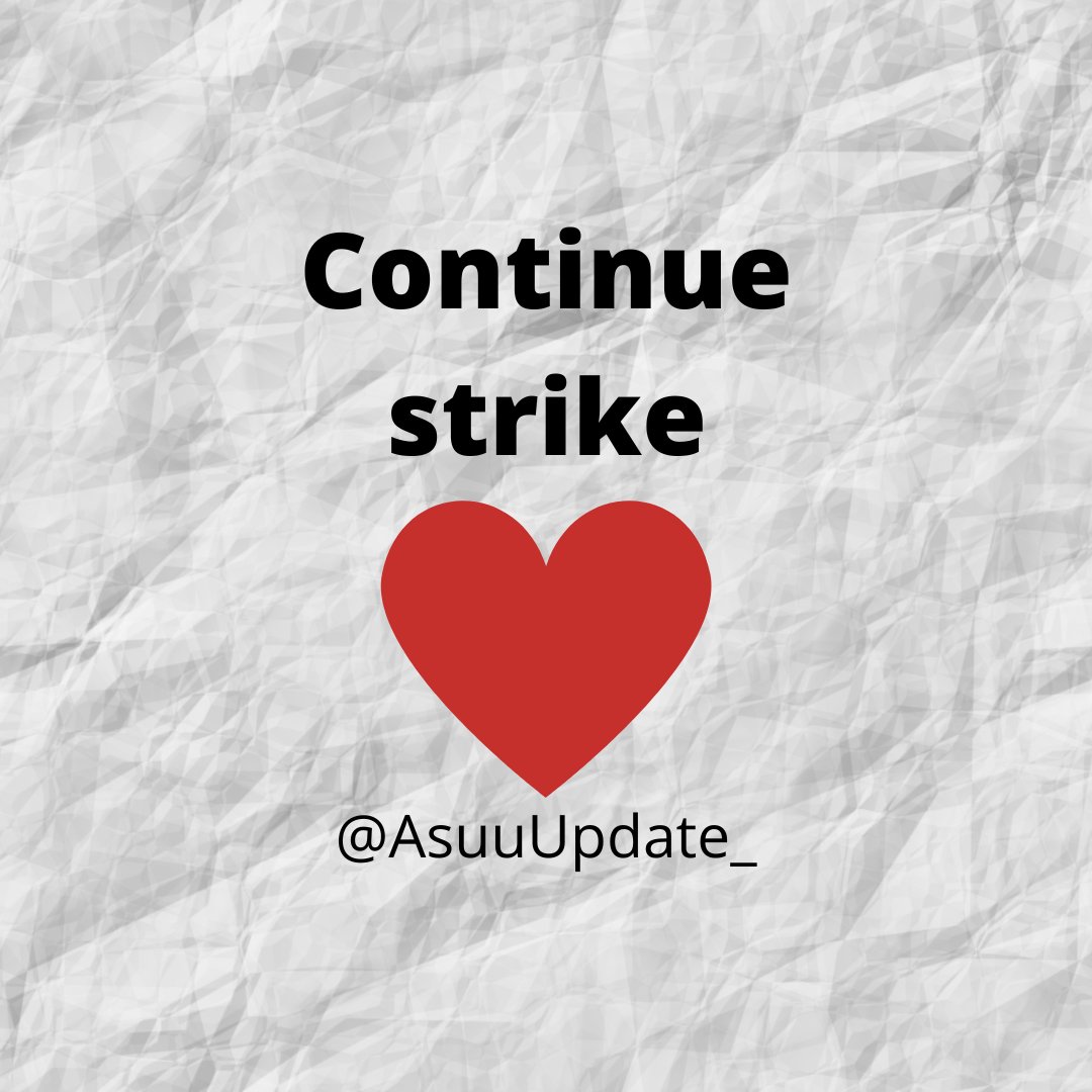 ASUU PRESS CONFERENCE Holding 10AM Monday, Outcome of ASUU-NEC to be Revealed.

Follow @asuuupdate_ for more ASUU Strike Update 🔥

#ASUU ASUU #ASUUstrike #ASUUStrikeUpdate #EndASUUStrike #EndASUUStrikeNow #assu #AshewoSpace #AshewoGroup
 #Asuuwhy #asuupresident #bbnaija