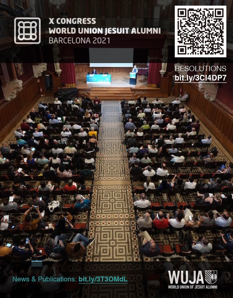 uasialac's tweet photo. 📣 Resoluciones del X Congreso de la Unión Mundial de Antiguos Alumnos de la Compañía de Jesús · 13-17 de julio de 2022 Barcelona-España

📖 RESOLUCIONES:
👉🏻 https://t.co/PNY1bxo3wp

📖 NOTICIAS &amp; PUBLICACIONES:
👉🏻 https://t.co/lBVqaHPVqp

#wuja #uasialac #alumnisj #ignatius500 https://t.co/6FreKS0Dl7