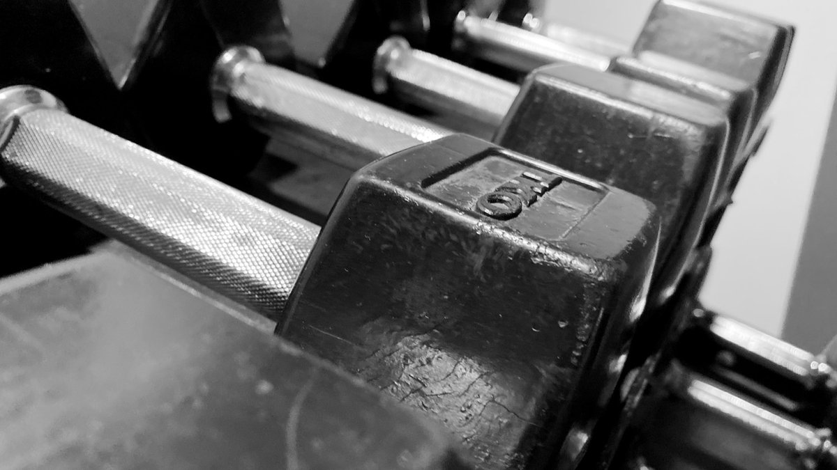 rodrakic's tweet photo. Anyone else notice that itโs always the 25 lbs weights missing from the rack at the hotel? #fit2fly https://t.co/DWvJOYlD2n