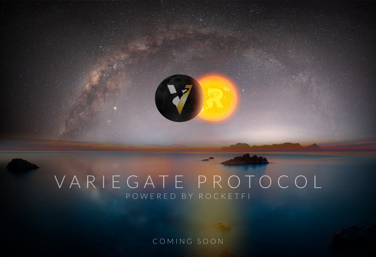 BASECHAIN_100x's tweet photo. 1/1 #Variegate is proud to be working closely with #RocketFi to bring both of our holders access to new innovative technology that’s never been done before.

In preparation for this development, Variegate Token will be rebranded to Variegate Protocol, Powered by RocketFi. #BSC https://t.co/qn6JgSp8wN
