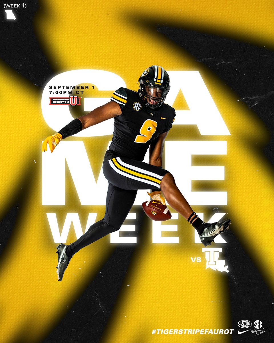 MizzouFootball's tweet photo. It's time to get 2022 started!

Season and single-game tickets still available ⤵️

🔗 https://t.co/reR8q6vfB9
#MIZ 🐯🏈 https://t.co/NY7Ar5Uzge