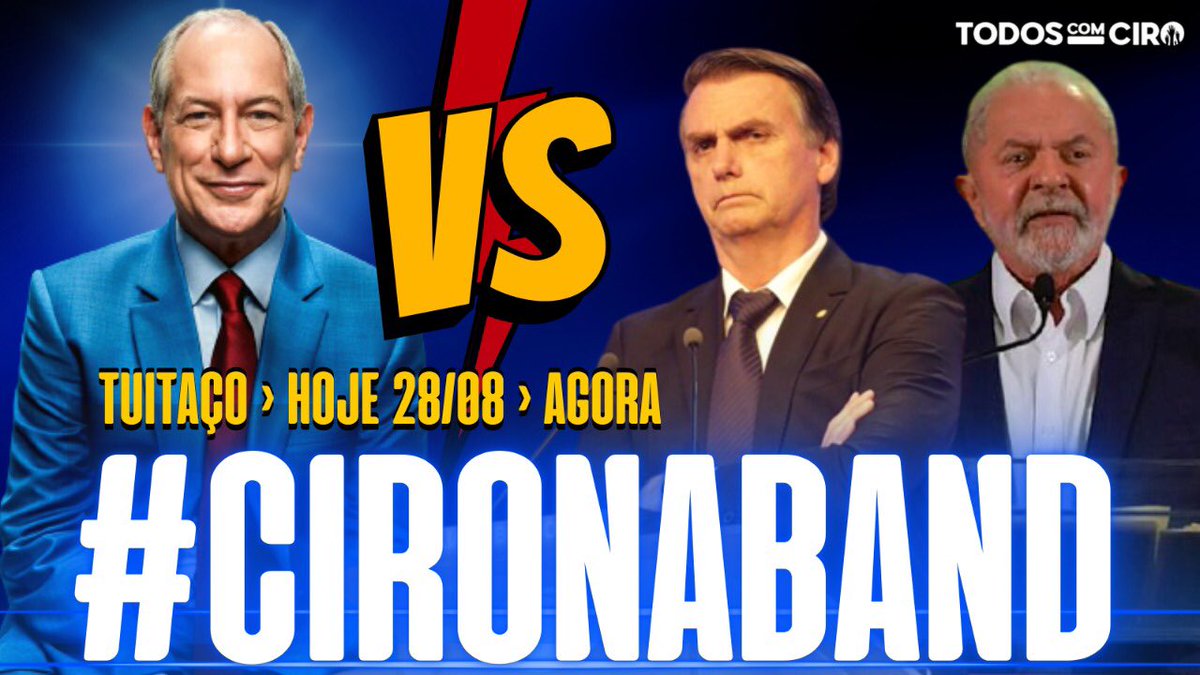 boa_turma's tweet photo. Hoje é dia de Show do Ciro na Band.

#CiroNaBand https://t.co/w5zWQXGAQz