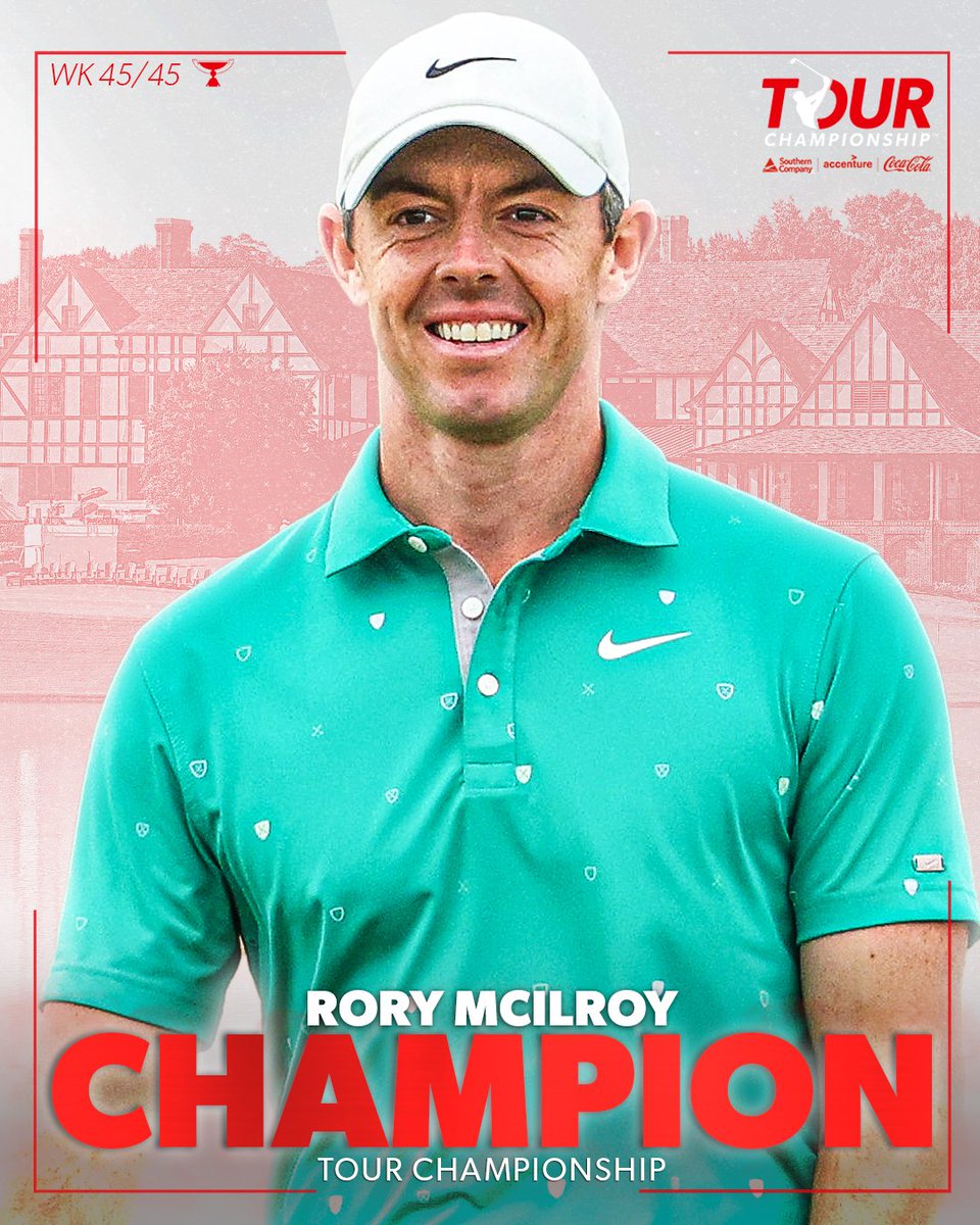 The first three-time #FedExCup Champion! 🏆🏆🏆 @McIlroyRory has won the @PlayoffFinale.