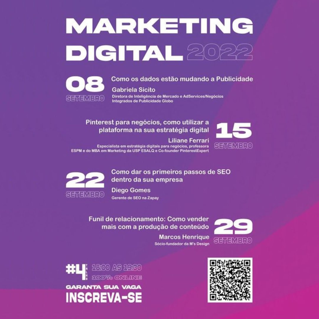 unifesp's tweet photo. Em sua terceira edição, o #4talks trará profissionais do mercado para falar de suas experiências e tratar de temas relacionados ao #MarketingDigital. Inscreva-se: https://t.co/Li8zG6S8Az. #unifesp #somosunifesp #unifesposasco #eppen #mktdigital #marketing https://t.co/sOJ0sUXLKc