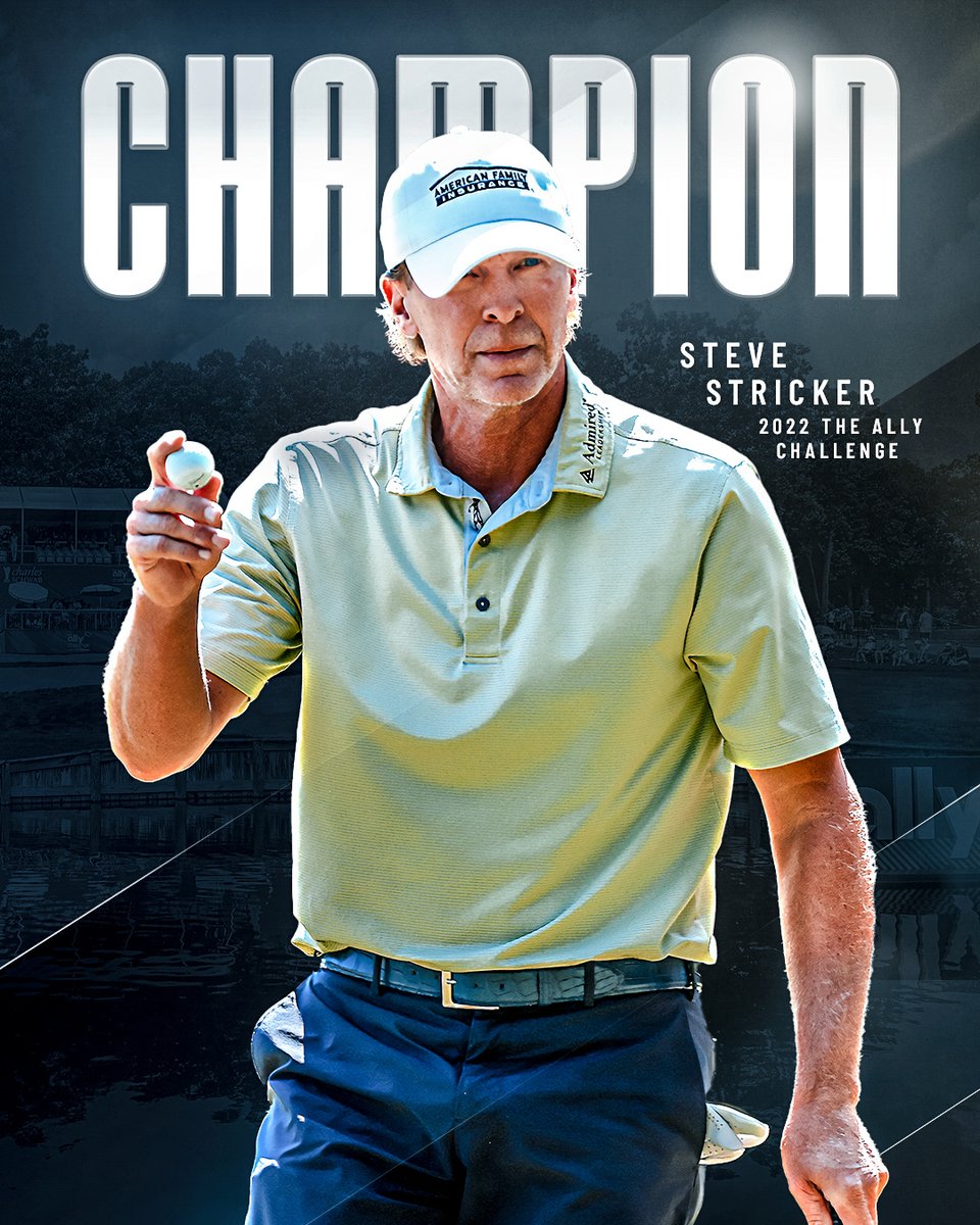 ChampionsTour's tweet photo. Strick does it again! 🏆

@stevestricker secures victory No. 9 on the PGA TOUR Champions at the @AllyChallenge. https://t.co/n0ZI1Re6qy