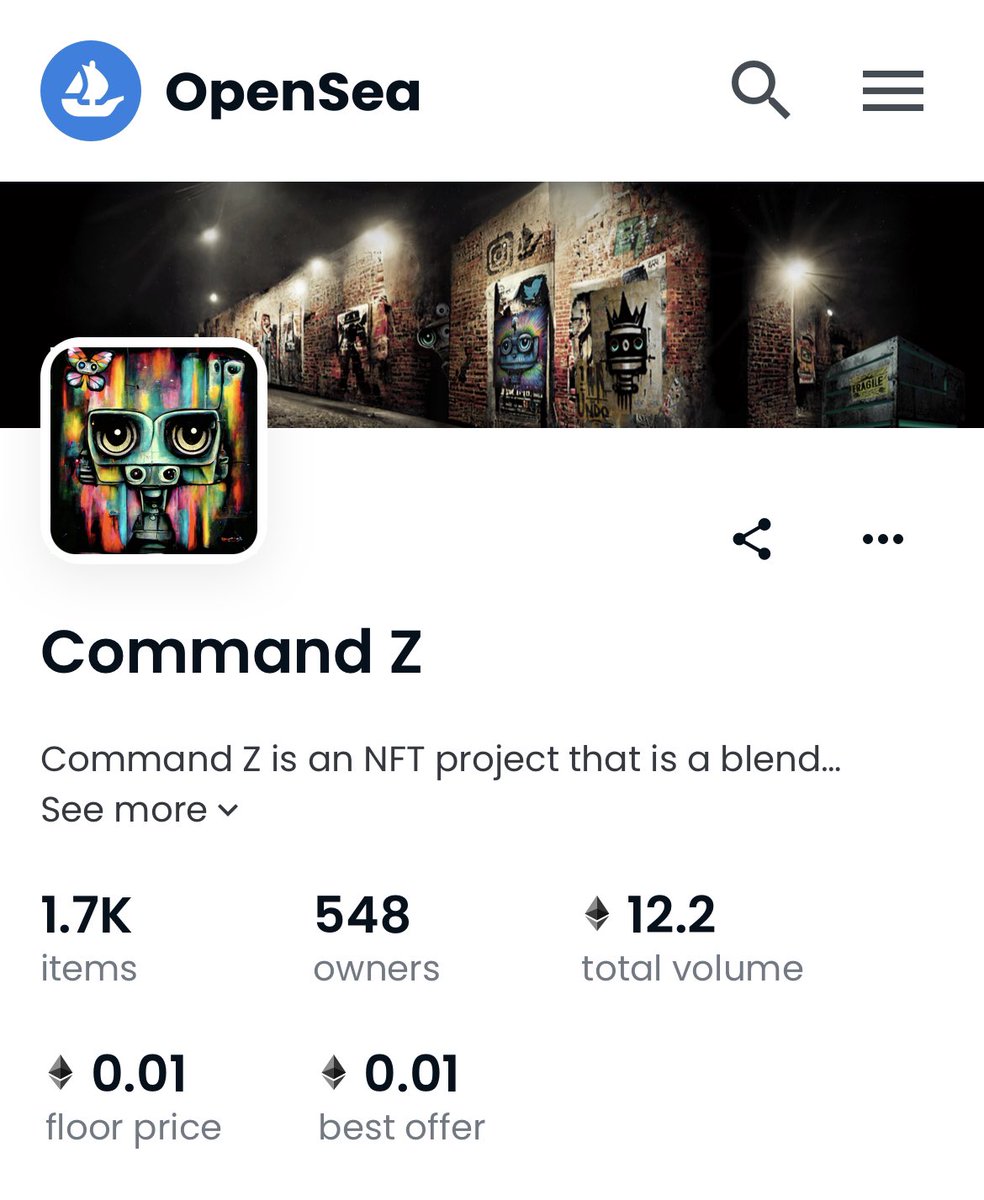 OKBoomerDN's tweet photo. Gotta see it to believe it👀🔥
Early entry advantage to pick your ART pieces
#CommandZ #CMDZ #NFT https://t.co/kgCeQUZjMU