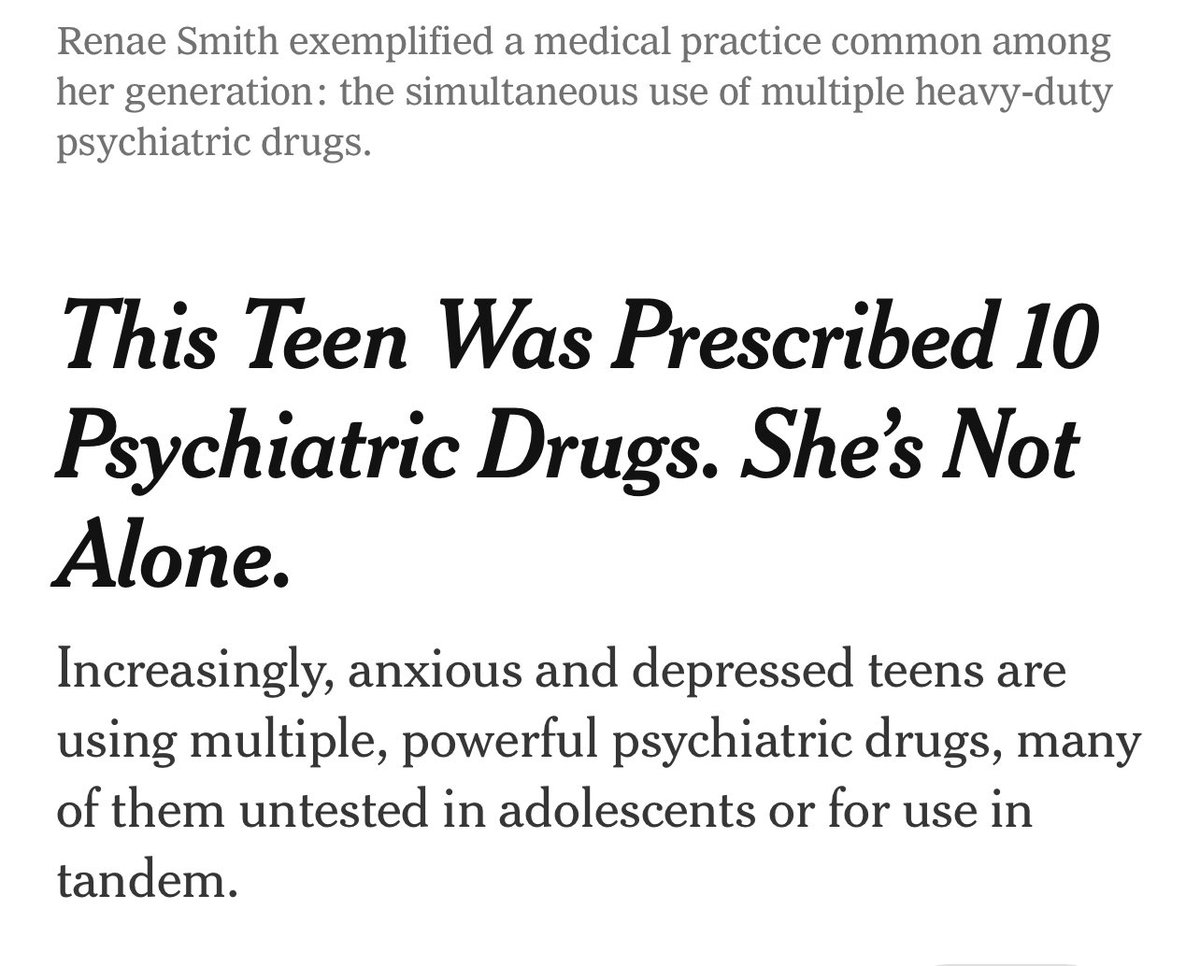 esaagar's tweet photo. In the US medical system it’s permissible to prescribe a teenager 10 powerful pharmaceutical drugs which alter your brain chemistry but it would be considered taboo to tell them to put their phone down, go outside, eat better, and get more exercise https://t.co/7ubDFVMwry