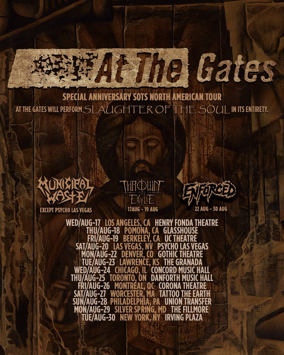 AT THE GATES (@atthegatesgbg) on Twitter photo Which photo of Tompa destroying Toronto’s <a href="/TheDanforthMH/">Danforth Music Hall</a> is your fav? Let us know in the QRTs/replies below, and…GO!
📷: <a href="/MichaelMFR/">Michael Rivera Nieves</a> Which photo of Tompa destroying Toronto’s <a href="/TheDanforthMH/">Danforth Music Hall</a> is your fav? Let us know in the QRTs/replies below, and…GO!
📷: <a href="/MichaelMFR/">Michael Rivera Nieves</a>