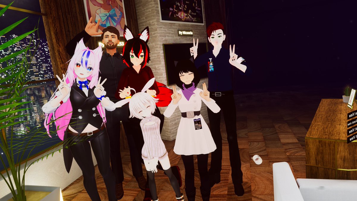 VRCPuck's tweet photo. First ever group interviews were amazing!

Thank you so much to Neon Divide, The Whiskateers and the HoH/Deaf Community (inc Helping Hands) for making it an amazing night.

I'll be honest. I was under a huge amount of stress before this show. This reminded me of why I do it <3 https://t.co/WBSJAWgUpd