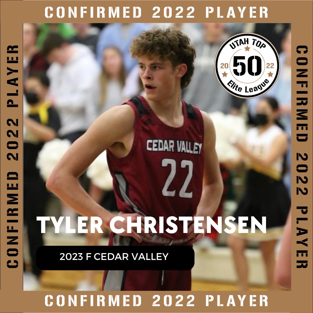 UtahTop50League's tweet photo. 🚨Tyler Christensen🚨2022 Confirmed Top 50 Player @Ty_Christensen_ #ironsharpensiron #ut50 #utahtop50 #utahhighschoolbasketball https://t.co/ElL0YsbP7B