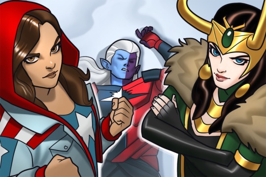 America and Loki defeat Malekith