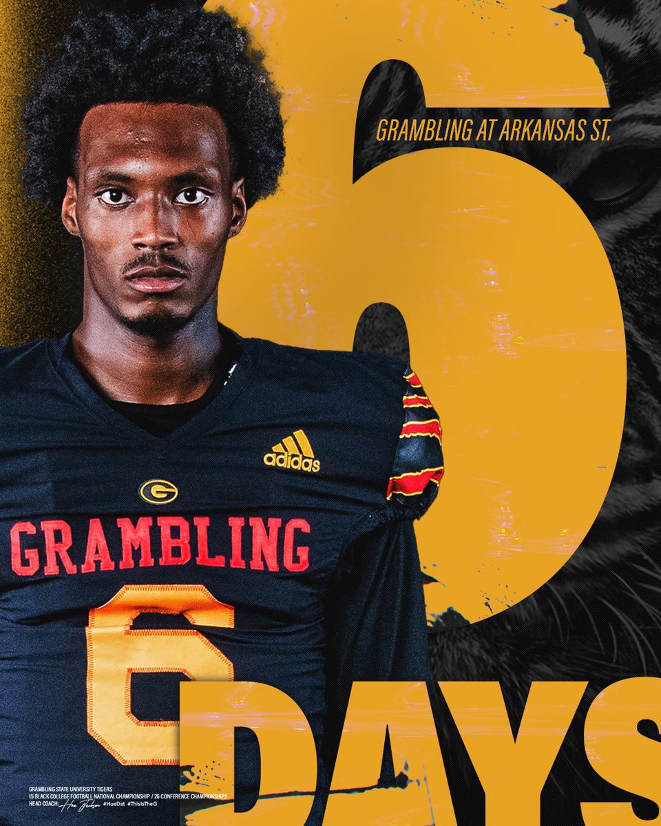 𝐖𝐞’𝐫𝐞 𝐥𝐞𝐬𝐬 𝐭𝐡𝐚𝐧 𝐚 𝐰𝐞𝐞𝐤 𝐚𝐰𝐚𝐲 𝐟𝐫𝐨𝐦 𝐤𝐢𝐜𝐤𝐨𝐟𝐟‼️ 6 more days💯We need a sea of black and gold at Arkansas State this Saturday⚫️🟡🔴 #GramFam | #TheGShow🐯