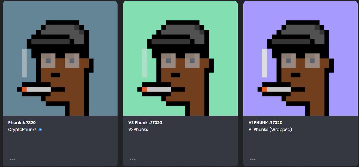 phunk162's tweet photo. @NFTnetworking @avolalim @v1punks @CryptoPhunks @v3phunks #V1Phunks #V2Phunks #V3phunks - hoping to barter with @v1punks owner for 7320 π letβs make it happen β https://t.co/z06lvL6rw9
