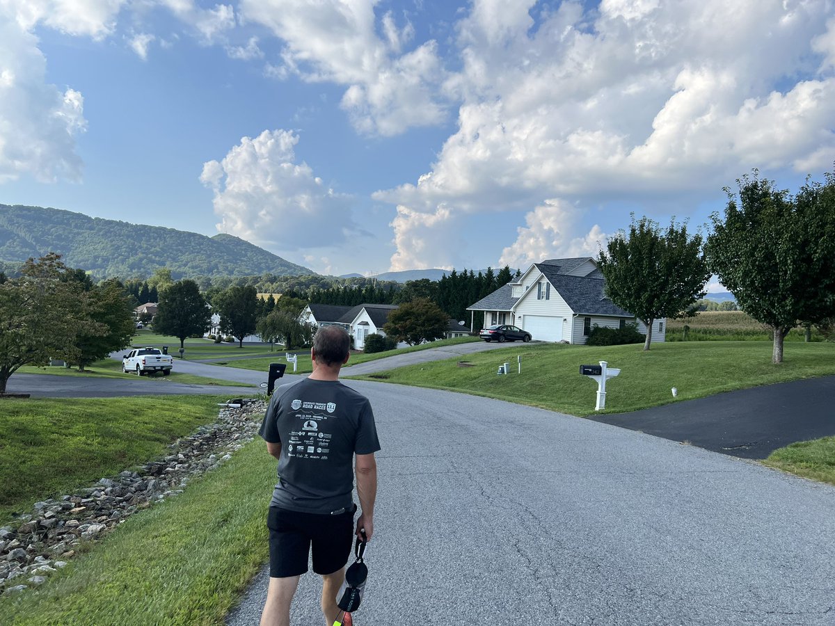 Every step does count! <a href="/TheWalkingEds/">The Walking Ed</a> Walking the dog around the neighborhood.