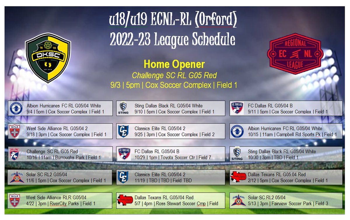 <a href="/DKSC_official/">D'Feeters Kicks Soccer Club</a> <a href="/ECNLgirls/">ECNL Girls</a> <a href="/TheECNL/">The ECNL</a> @EcnlTexas <a href="/TopDrawerSoccer/">TopDrawerSoccer</a> <a href="/TheSoccerWire/">SoccerWire</a> <a href="/PrepSoccer/">Prep Soccer ⚽️</a> <a href="/ImYouthSoccer/">ECNL/GA/Recruiting/College Soccer</a> <a href="/ImCollegeSoccer/">College Soccer Truth ™</a>