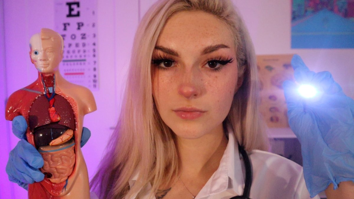 busybasmr's tweet photo. ASMR Cranial Nerve Exam up now hehe https://t.co/PikIrwyuEI