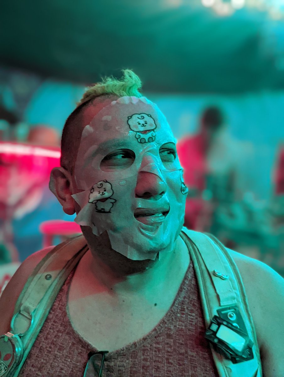 Accuracy3rd's tweet photo. Oh friends, we've been busting ass to set the table for you to come feast on desert revelry. For your enjoyment during your long entry line, here's pictures of dday in a masque. Just try to sleep with these nightmare images in your brain. https://t.co/71HruBHCGF