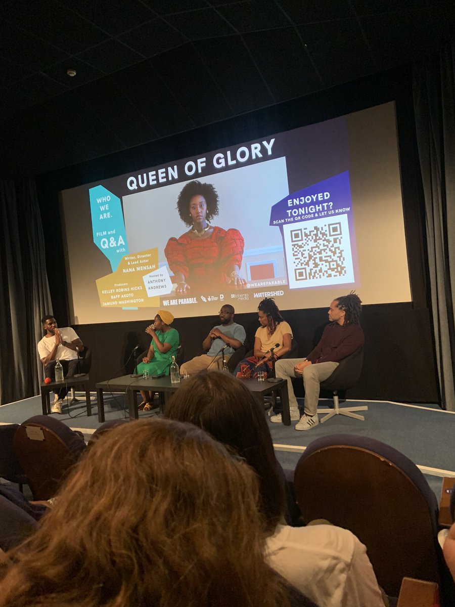 Had the pleasure of watching @QueenofGlory22 film and The Q and A with the talented team behind it congrats @itsnanamensah @baffakoto @krobhix  @jamundane on a wonderful story and the journey you went on to make it, as a fellow Ghanaian filmmaker I’m both proud and inspired 🤎