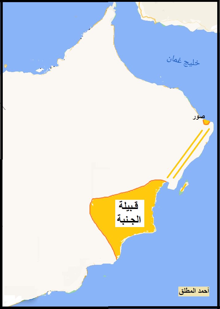 قبيلة الجنبة والنسبة إليها جنيبي 
قبيلة مشهورة في عمان.
هم قسمان حاضرة وبادية. بلادهم صور. عُرف عنهم ركوب البحر وهم سادته. ولهم وجود في جزيرة مصيرة. وداخل عمان والامارات.
قال مايلز: الصوريون هو الأسم المعروفة به الجنبة. وكان هذا الاسم يشكل رعباً في المحيط الهندي في العصور الماضية
