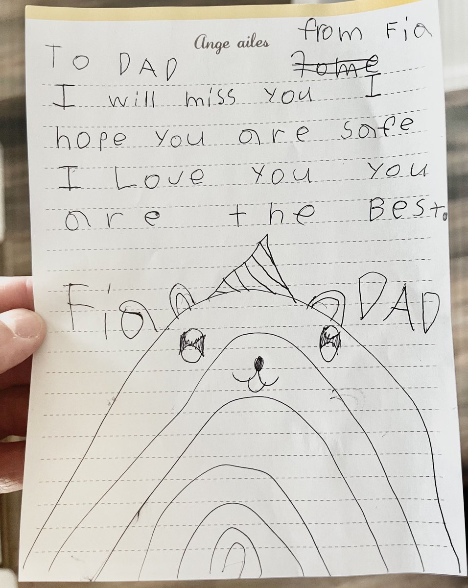 RHartCX's tweet photo. Dear Daddy letters are the best π #daughtersrule https://t.co/L1Ys8NC8n6