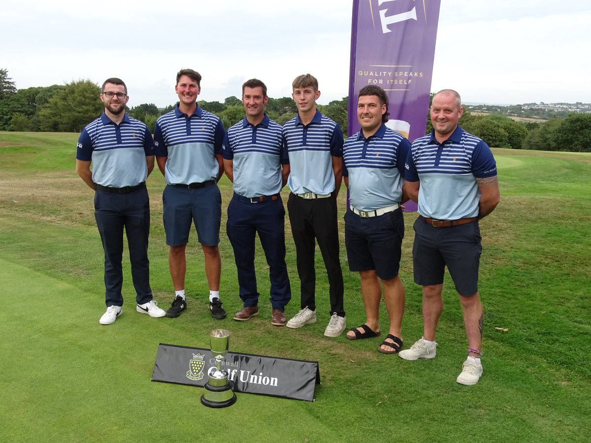 CornwallGolfLtd's tweet photo. CGU Maxam Cup Winners today are @TehidyParkGC with a 273 total (+5) two shots ahead of @TrevoseGC  thank you @TruroGolfClub for your hospitality and welcome @swsportsnews #SwGolf #CornwallGolf https://t.co/WYPHcMgOKZ